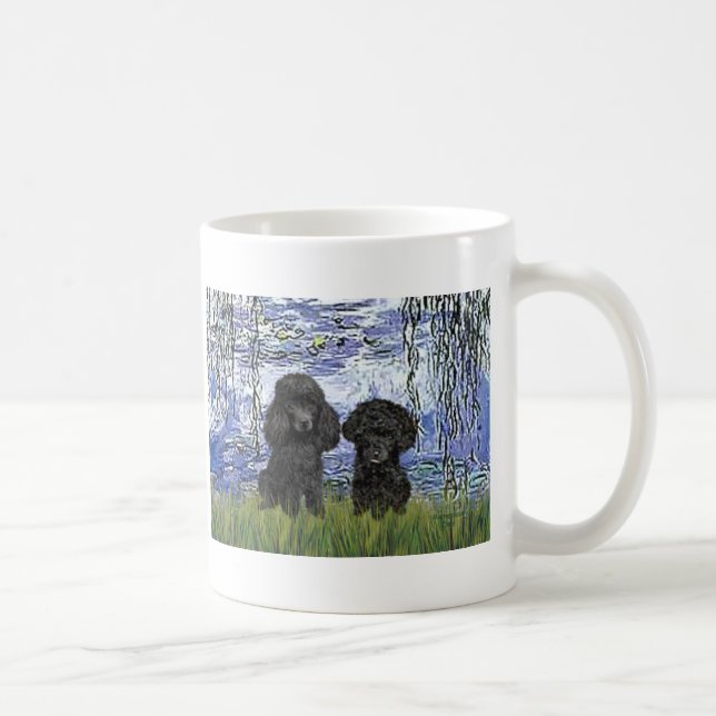 Mug Paire de caniches (noirs) - Lys 6 (Droite)