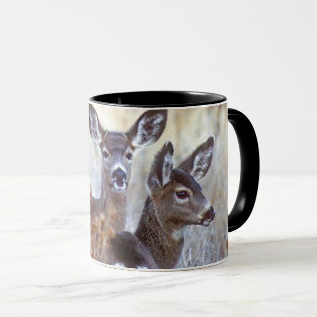 Mug Paire de cerfs de Mule sauvage | Californie (Devant droit)