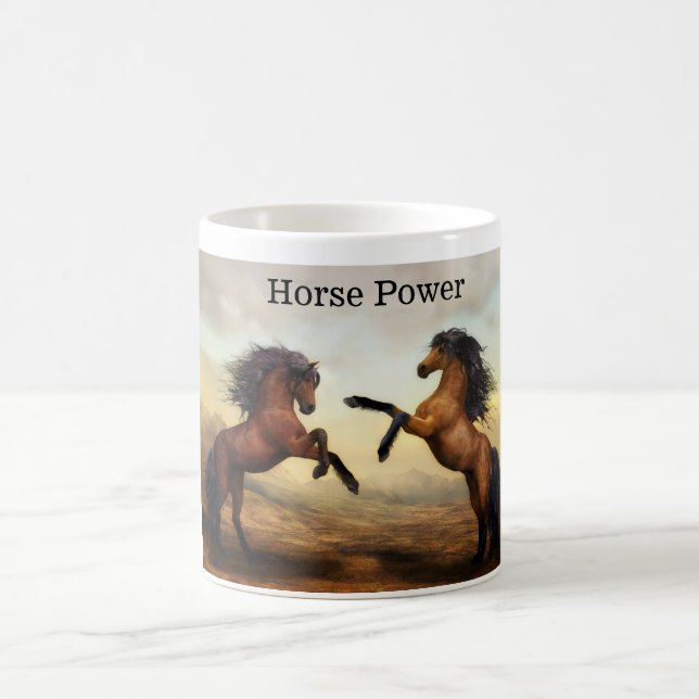 Mug paire de chevaux sauvages (Centre)