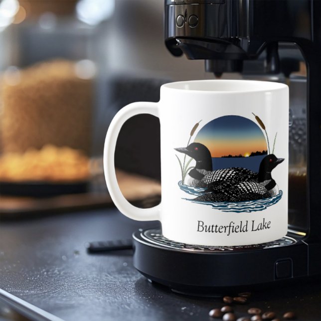 Mug Paire de Loon du lac Butterfield (Créateur téléchargé)