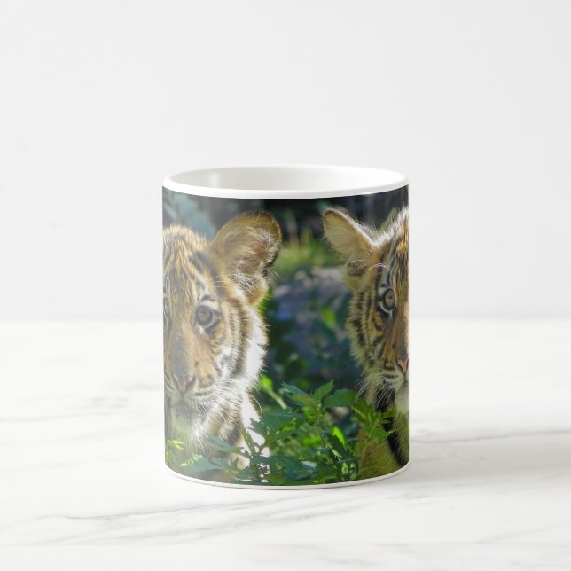 Mug Paires de portrait de CUB de tigre (Centre)