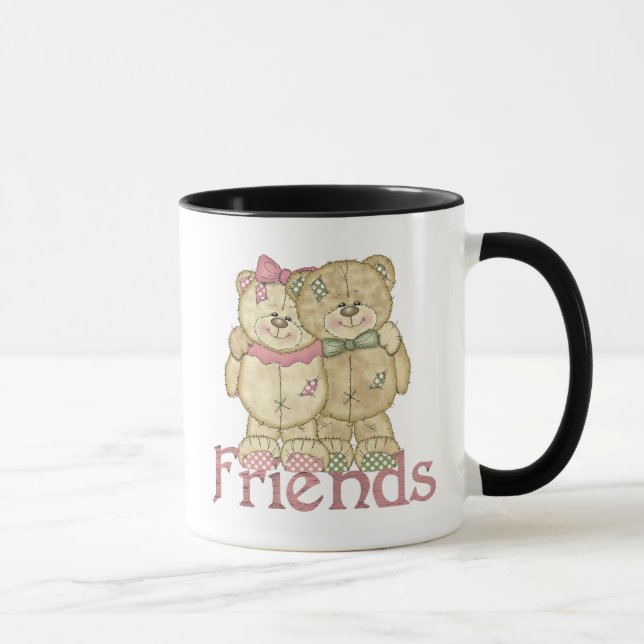 Mug Paires d'ours de nounours d'amis - couleurs (Droite)