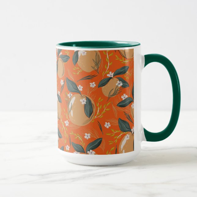 Mug Paires et fleurs de Noël motif (Droite)