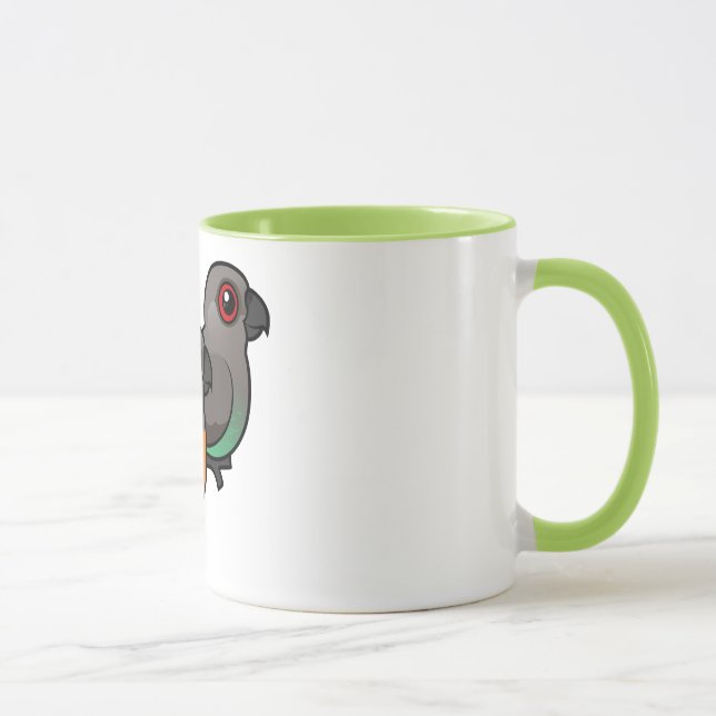 Mug paires Rouge-gonflées de perroquet (Droite)