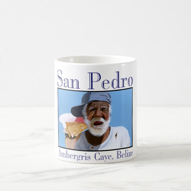 Mug "Paisano à son téléphone de coquille " (Centre)