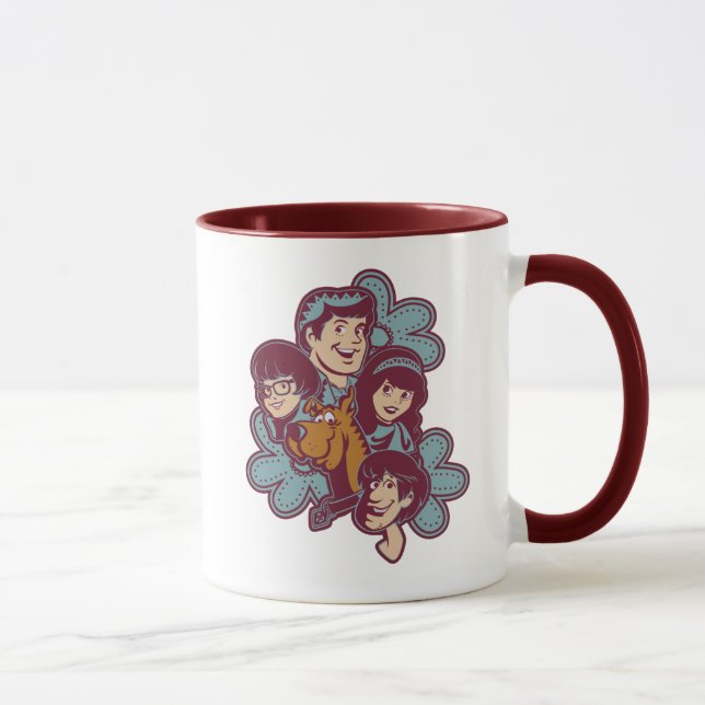 Mug Paisely Flower Scooby-Doo et le Gang (Droite)