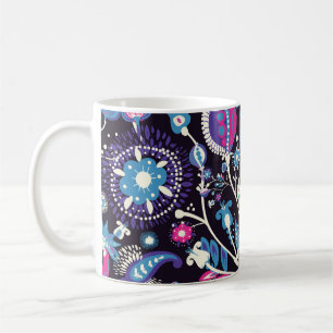 Mug Paisley moderne : motif traditionnel oriental.