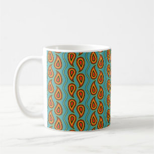 Mug Paisley motif, tissu ornemental texture indienne