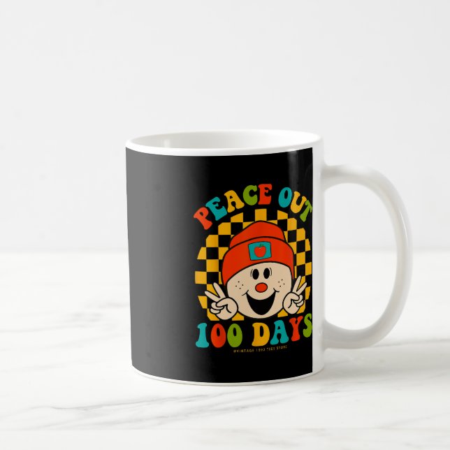 Mug Paix 100 Jours D'Enseignant Étudiant Yeux (Droite)