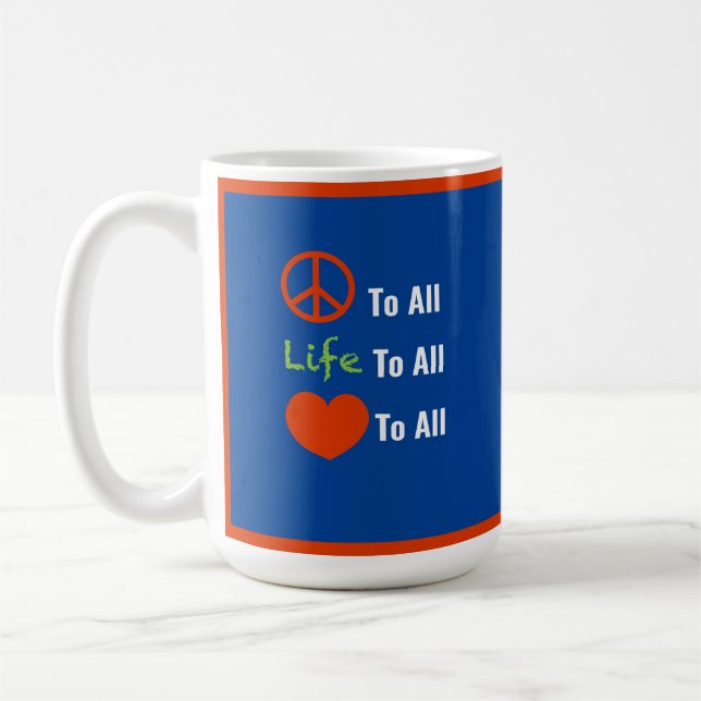 Mug "Paix à tous" (Gauche)
