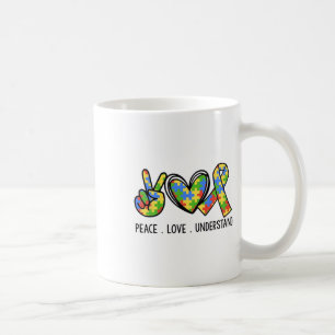 Mug Paix Aime L'Autisme En Avril Nous Portons Le Bleu