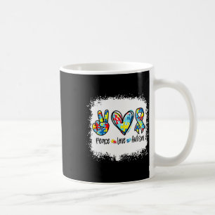 Mug Paix Aime L'Autisme En Avril Nous Portons Le Bleu 
