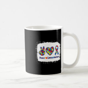 Mug Paix Aime L'Autisme En Avril Nous Portons Le Bleu