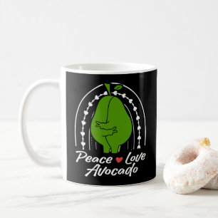 Mug Paix Amour Avocat Drôle Rétro Amoureux d'Avocat