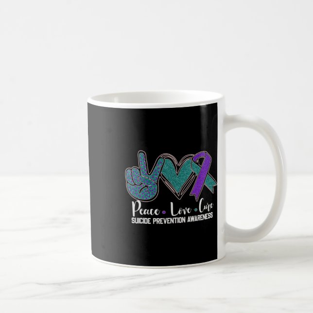 Mug Paix Amour Cure Prévention du suicide Sensibilisat (Droite)