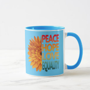 MUG PAIX AMOUR ESPOIR ÉGALITÉ