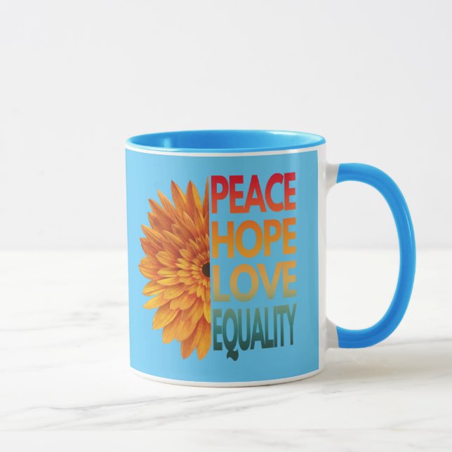 MUG PAIX AMOUR ESPOIR ÉGALITÉ  (Droite)