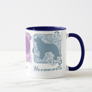 Mug Paix, amour, et Hovawarts en pastel