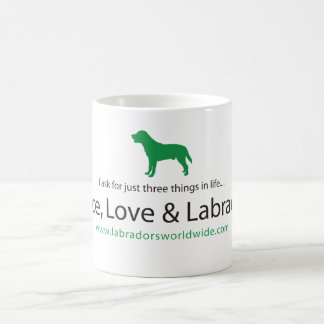 Mug Paix, amour et Labradors