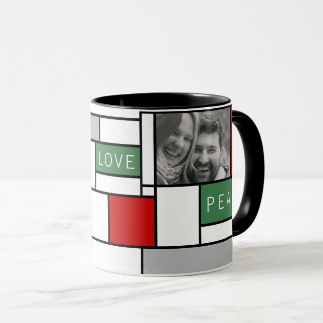Mug Paix, amour, joie (Devant droit)