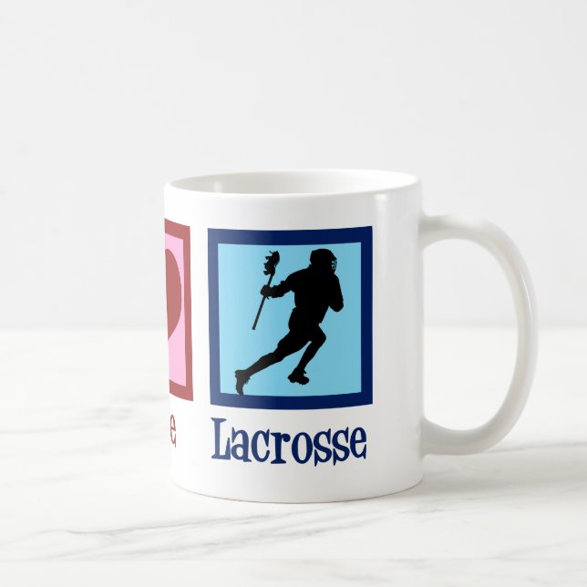 Mug Paix Amour Lacrosse (Droite)