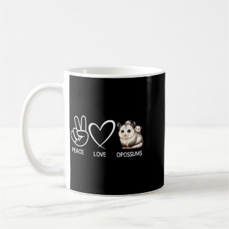 Mug Paix Amour Opossums Drôles Opossums Amoureux d'Opo