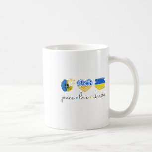 Mug Paix Amour Ukraine Couleurs du drapeau ukrainien U