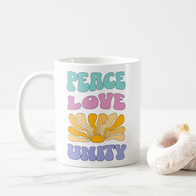 Mug Paix Amour Unité (Avec donut)