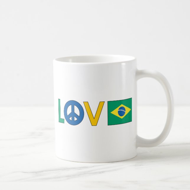 Mug Paix Brésil d'amour (Droite)