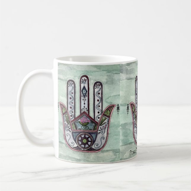 Mug Paix dans nos mains (Gauche)