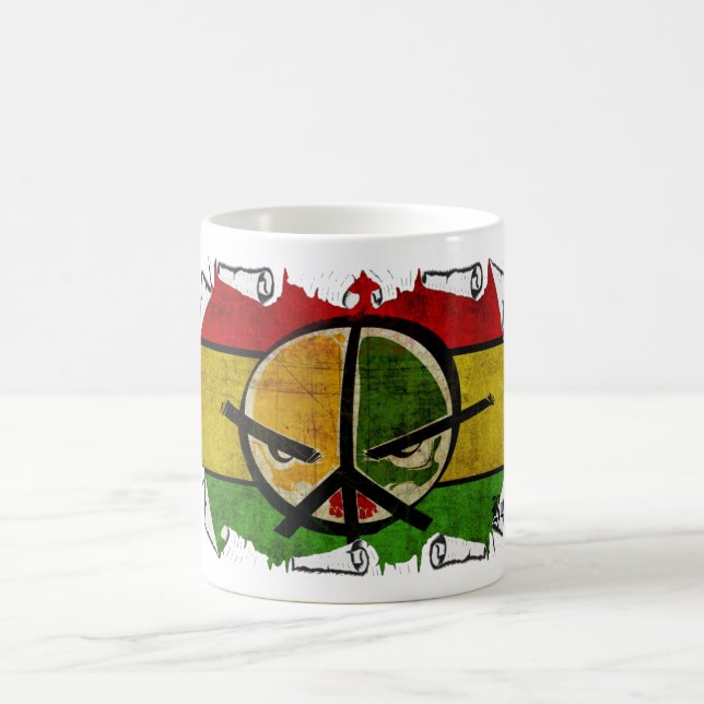 Mug paix de reggae de rasta (Centre)