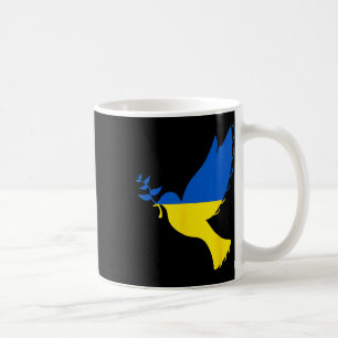 Mug Paix en Ukraine Colombe. Soutenez l'Ukraine. Souti