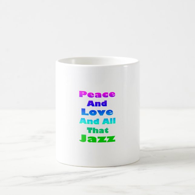 Mug Paix et Amour et tout ce jazz (Centre)