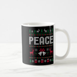 Mug Paix Je viens en paix Couple assorti laid Noël joy