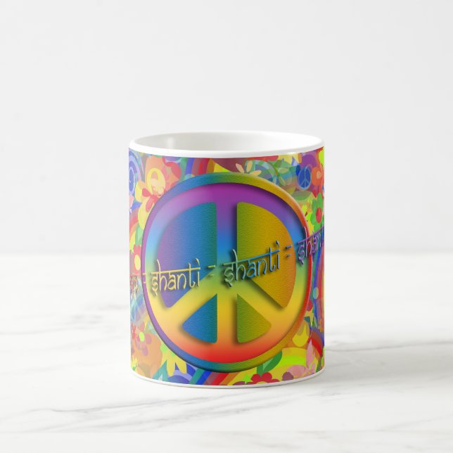 Mug Paix Om Shanti | puissance des fleurs (Centre)