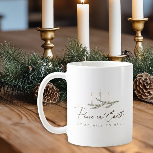 Mug Paix personnalisée sur Terre Cadeau de Noël