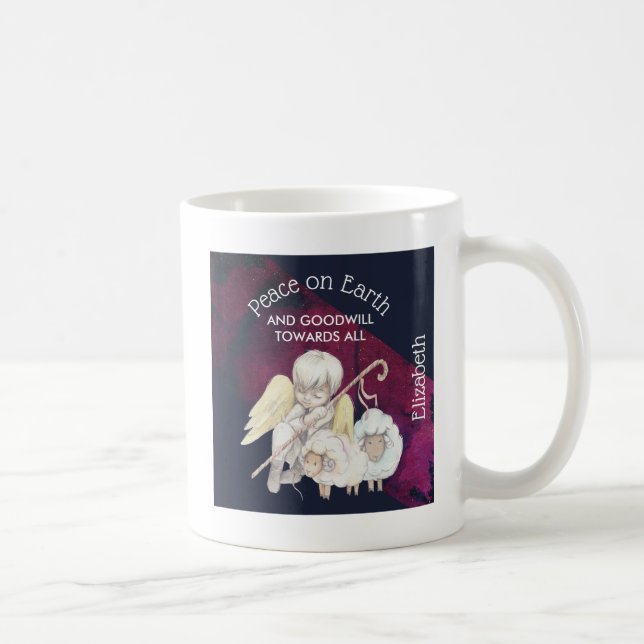Mug Paix sur Terre et bonne volonté envers tous les be (Droite)