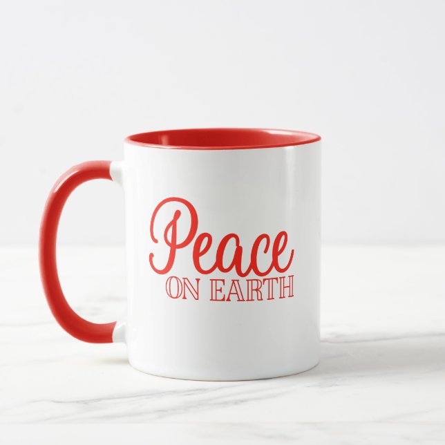 Mug Paix sur Terre | Fêtes de Noël positives (Gauche)