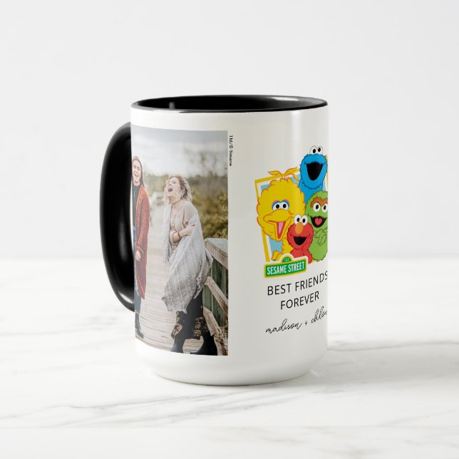 Mug Pal de rue Sésame | Friends Forever - Photo (Devant gauche)