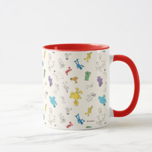 Mug Pal de rue Sésame Motif Vintage coloré