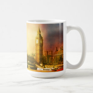 Mug Palais de Westminster et pont avec Big Ben