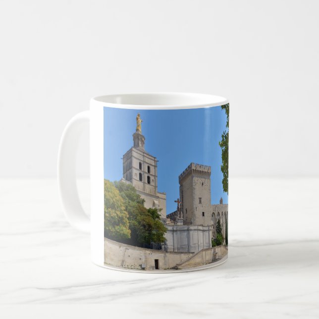 Mug Palais des Papes à Avignon en France (Devant gauche)