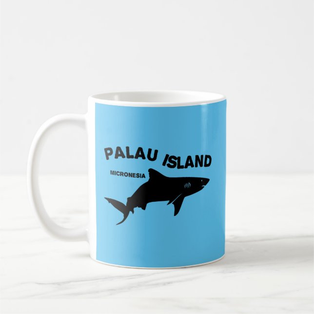 Mug Palau Island Plongée Sous-Marine Avec Requins (Gauche)