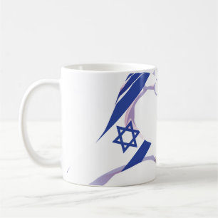 Mug Palestine Israël Israel Coeur d'amour israélien