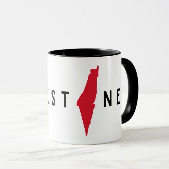 Mug Palestine Palestine libre Gaza libre (Devant droit)
