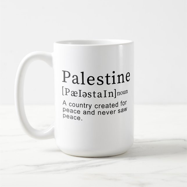 Mug Palestine Signification design Palestine Définitio (Gauche)