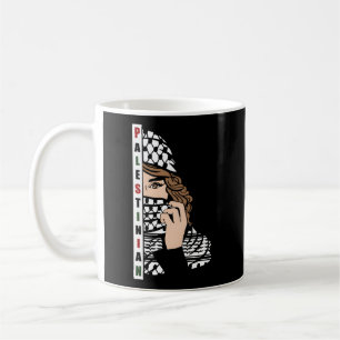 Mug Palestinien avec Kufeya Scarf La mode palestinienn