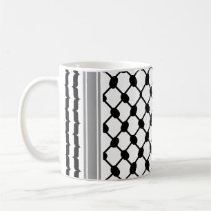 Mug Palestinienne Hatta Keffiyeh Kufiya Folk (2 Motifs