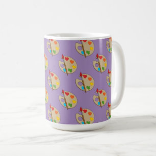 Mug Palette Artiste avec pinceau