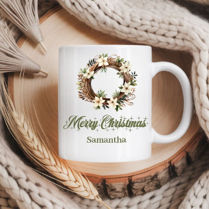 Mug Palette nordique neutre classique nom personnalisé